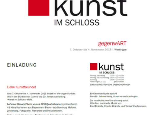 Kunst im Schloß – Ausstellung 2018
